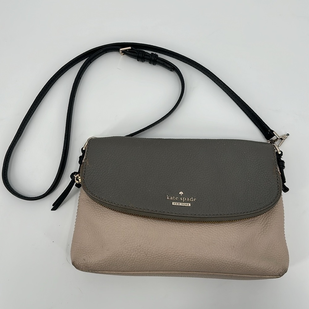Kate Spade Two Tone Leather Crossbody Purse